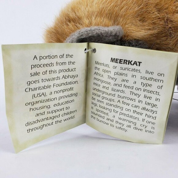 Wild Republic Cuddlekins Meerkat 9 inch Plush Realistic Stuffed Animal Toy - Picture 8 of 11